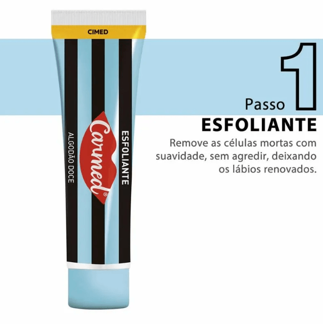 Kit Carmed SOS Hidratante Labial Algodão Doce Esfoliante 10g + Ultra Gloss 10g - Imagem 3